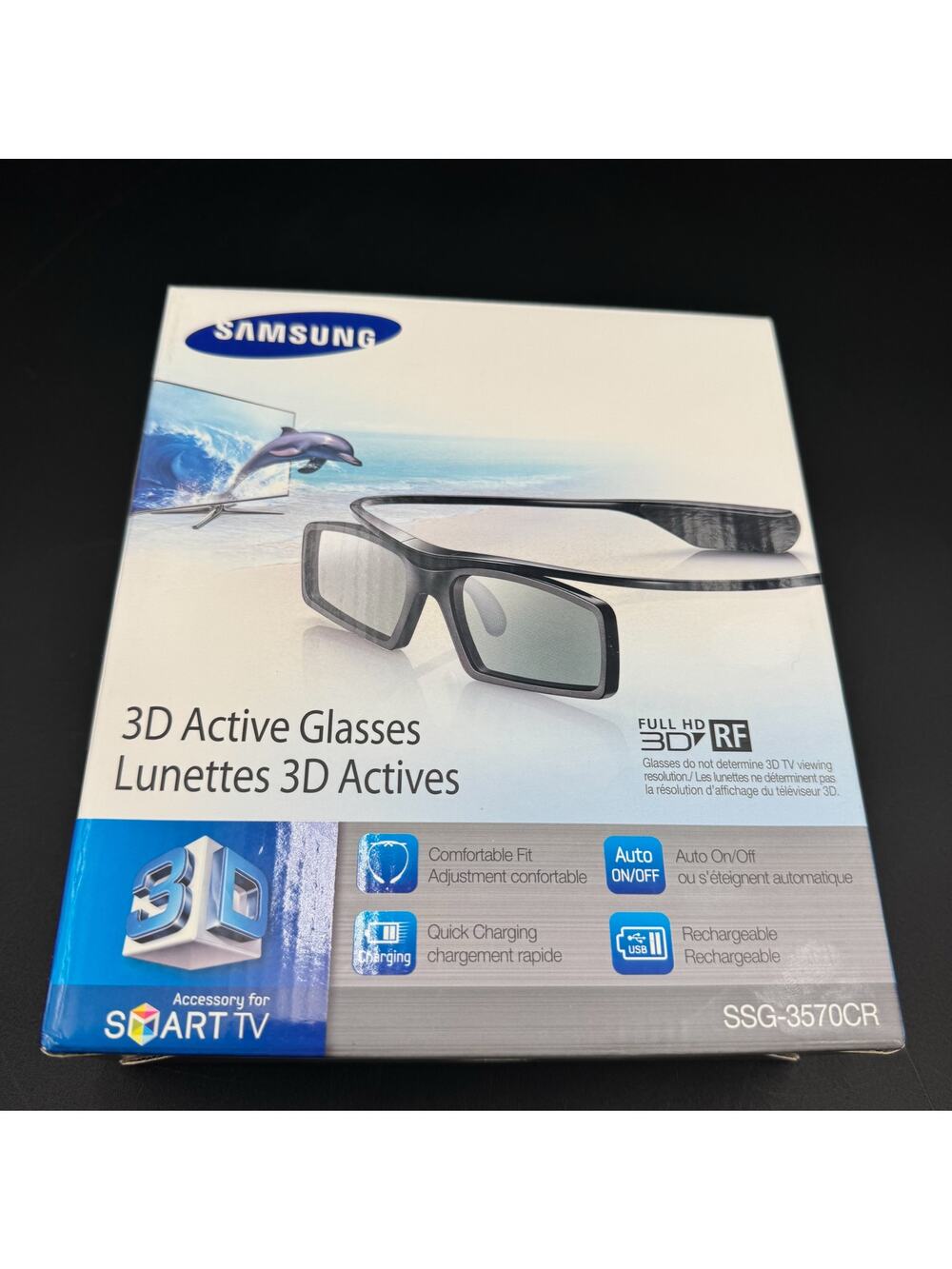 Samsung SSG-3570CR 3D Active Glasses Full HD RF Rechargeable Smart TV NOB